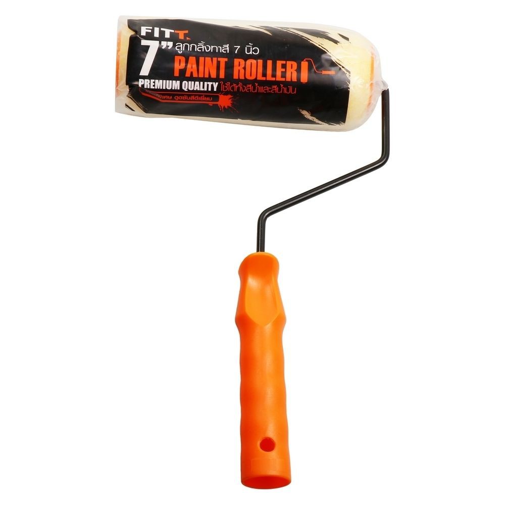 ลูกกลิ้งทาสีพร้อมด้ามจับ FITT 7 นิ้ว อุปกรณ์ทาสีFITT 7" Paint Roller Long Pile