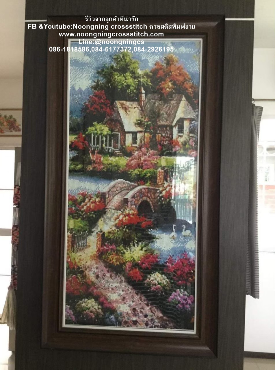 ช้าง มงคล ครอสติสคริสตัล Diamond painting โมเสก ภาพติดเพชร งานฝีมือทำที่บ้าน DIY