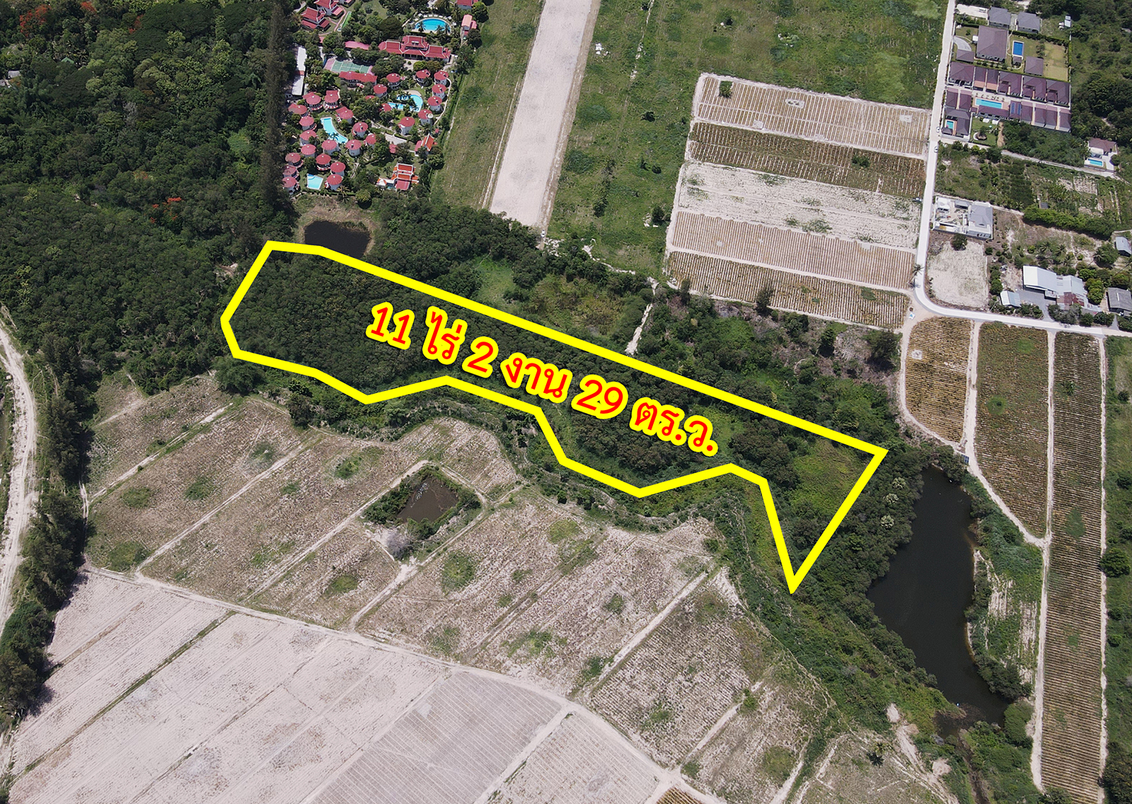 62110-ขายที่ดิน ใกล้สวนน้ำ แบล็ค เมาน์เทน หัวหิน