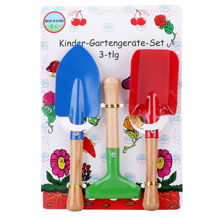 สุดคุ้ม 3 ชิ้น อุปกรณ์ ทำสวน จัดสวน อุปกรณ์ตกแต่งสวน ชุดเครื่องมือทำสวนขนาดเล็ก ชุดอุปกรณ์ทำสวน พลั่ว จอบ คราด