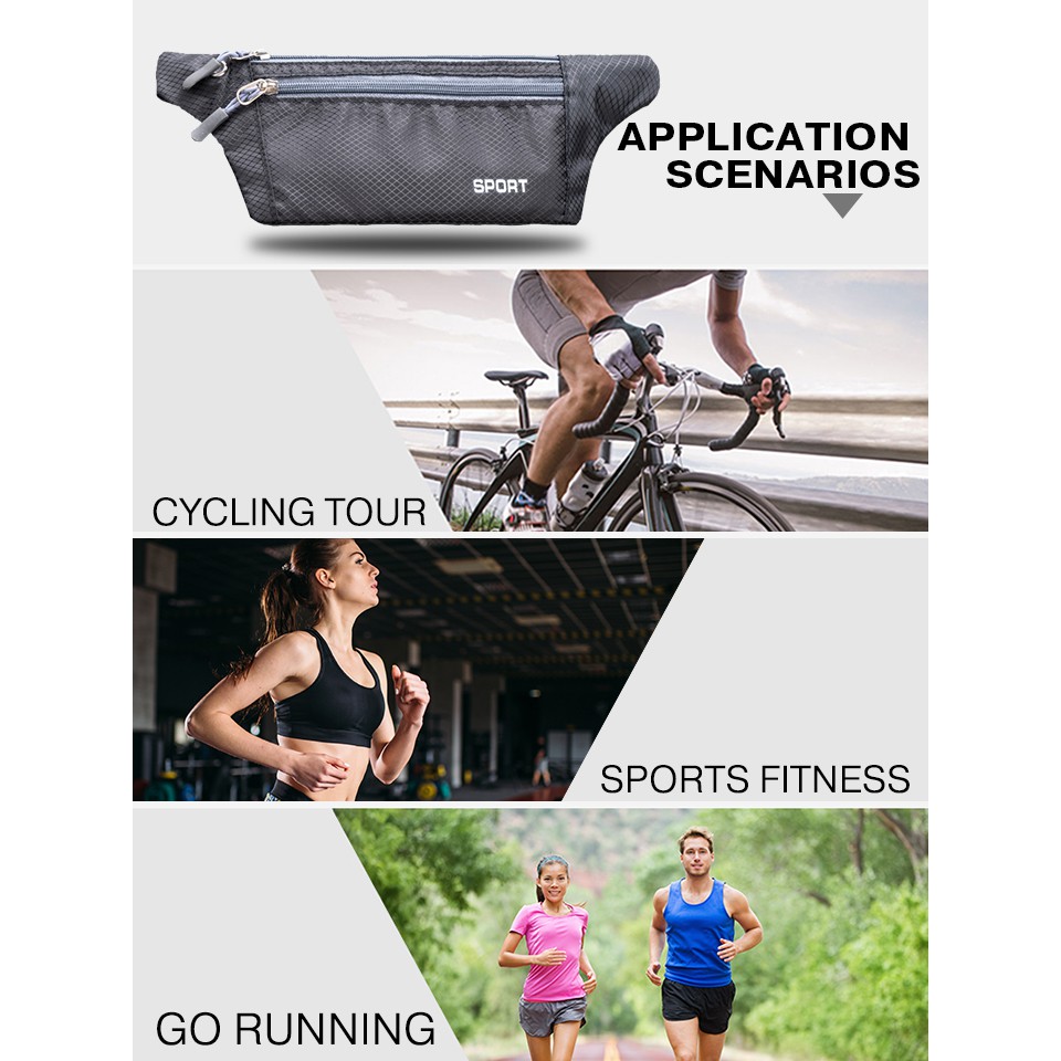 !!สินค้าขายดี!! กระเป๋าวิ่งคาดเอว กระเป๋าคาดเอวขนาดพกพา กระเป๋ากีฬาคาดเอว Waist Bag