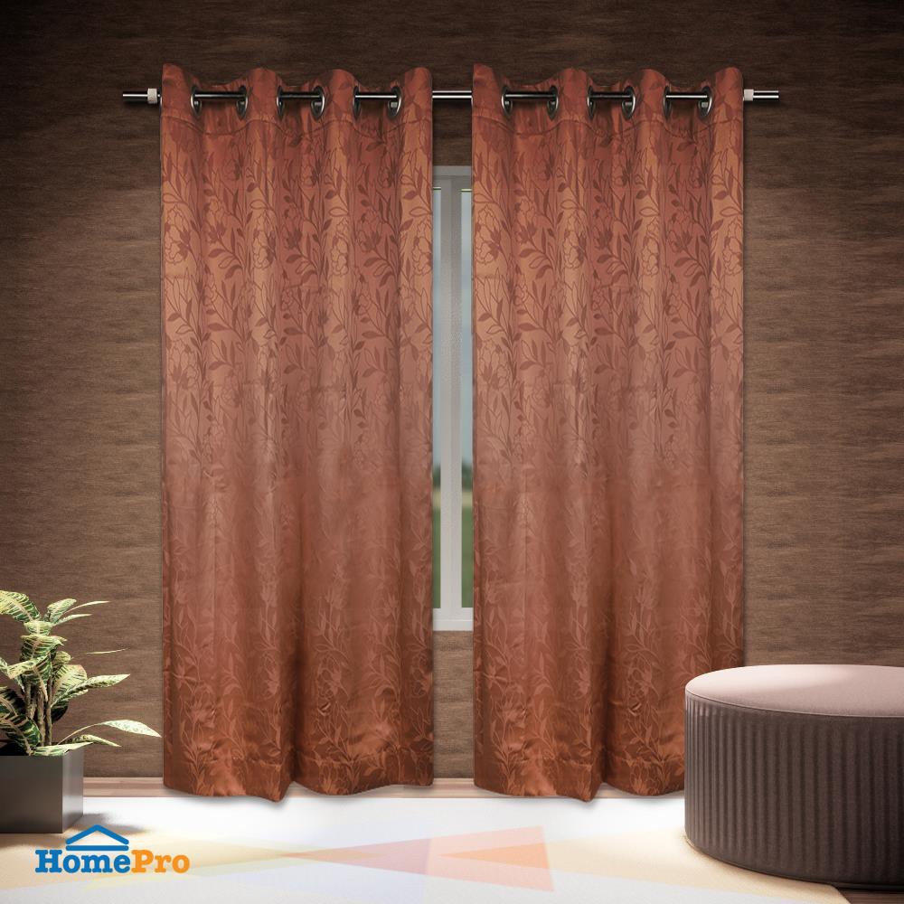 ผ้าม่าน EYELET CHILD FREEDOM STYLE LIO UV 140X220 ซม. สีน้ำตาล ผ้าม่านประตู CURTAIN ผ้าม่านและมู่ลี่