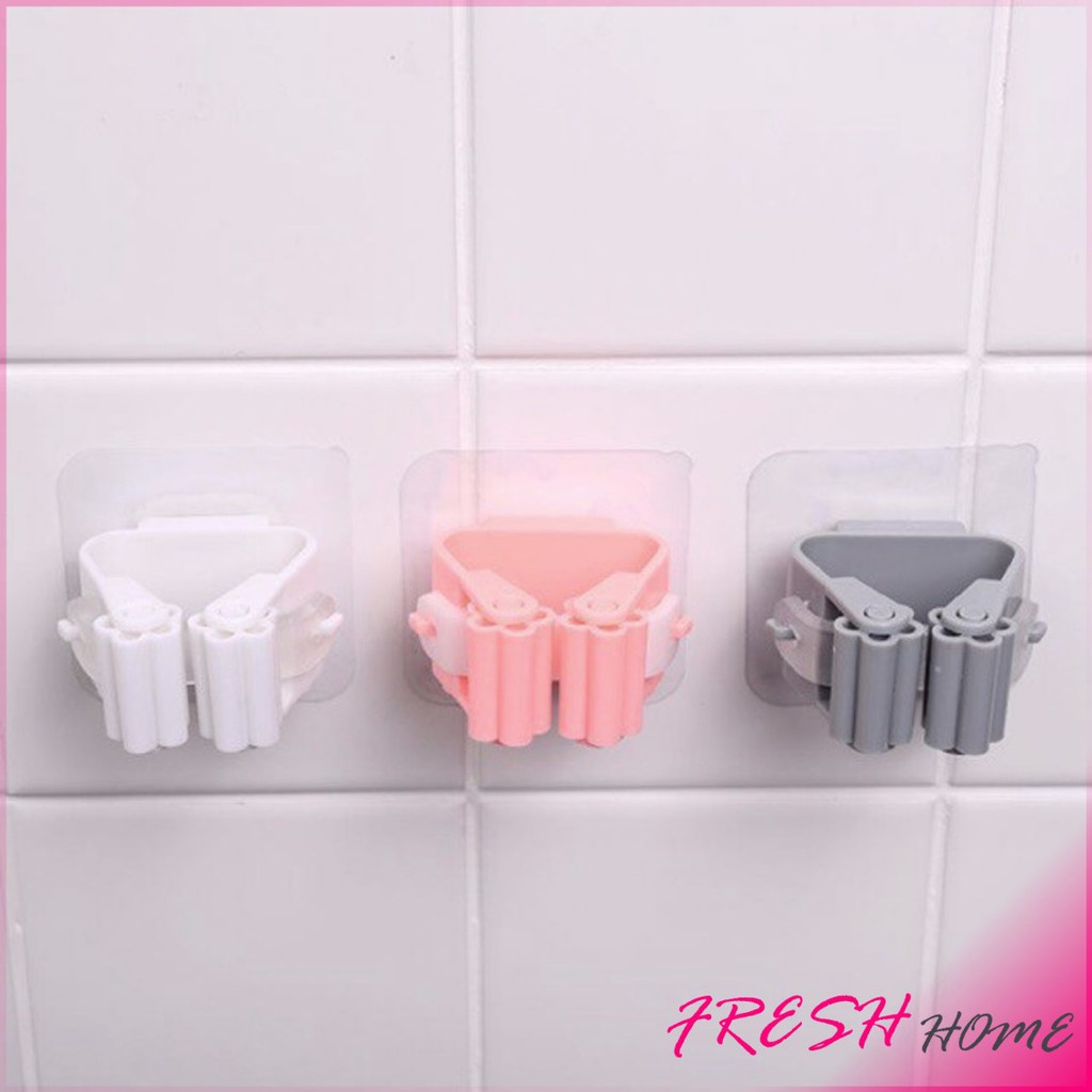 ที่เก็บไม้กวาด ที่เก็บไม้ถูพื้น ตะขอเก็บไม้ถูพื้น mop ชั้นวางห้องน้ำถ้วยดูด ตะขอเก็บไม้กวาด ตะขอติดผนัง แร็คจัดเก็บ