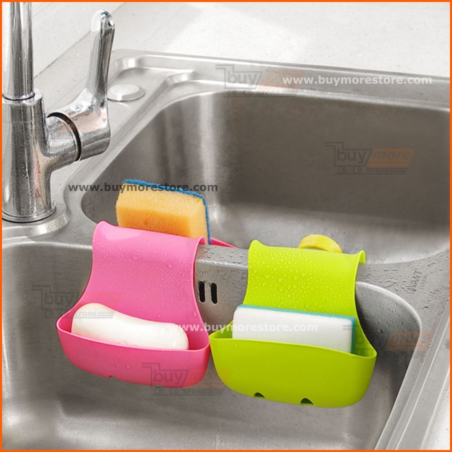 ที่วางสก๊อตไบร์ท *แขวนกลางซิงค์* ที่แขวนสก๊อตไบร์ท ที่วางฟองน้ำ อุปกรณ์ทำความสะอาดเล็ก ๆ