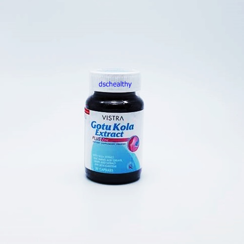 Vistra Gotu Kola Extract Plus Zinc 30 capsules วิสต้า โกตู โคลาพลัส ซิ้งค์