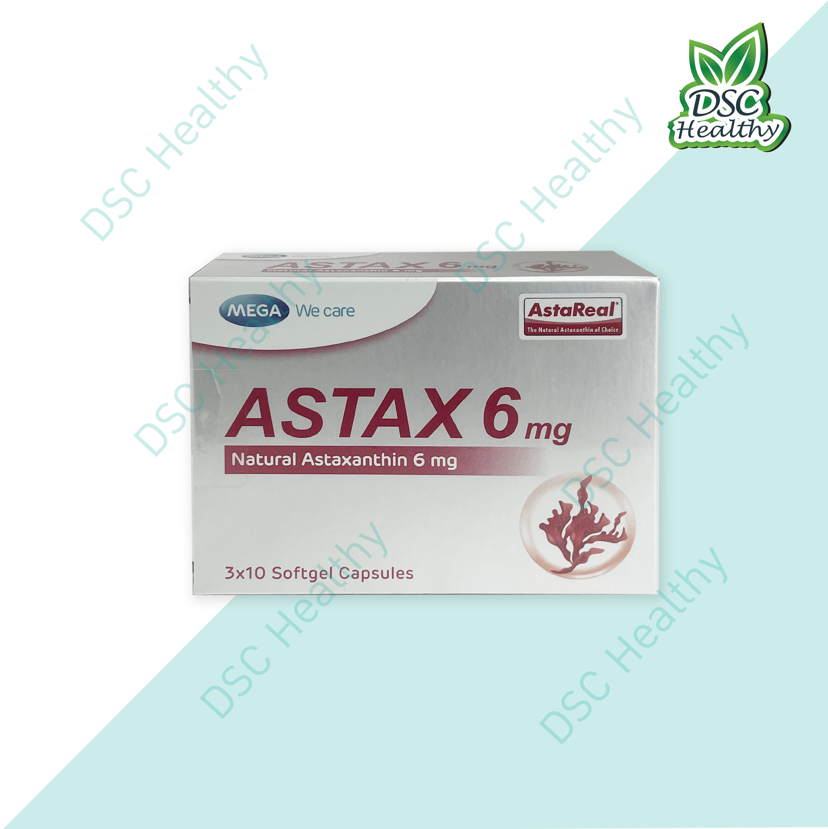 MEGA We care ASTAX 6 mg 3x10 Softgel Capsules
