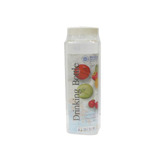 ขวดน้ำ PET 1.48 ลิตร ทรงเหลี่ยมฝาเกลียว สีขาว WATER BOTTLE PET 1.48L SQUARE SHAPE WHITE