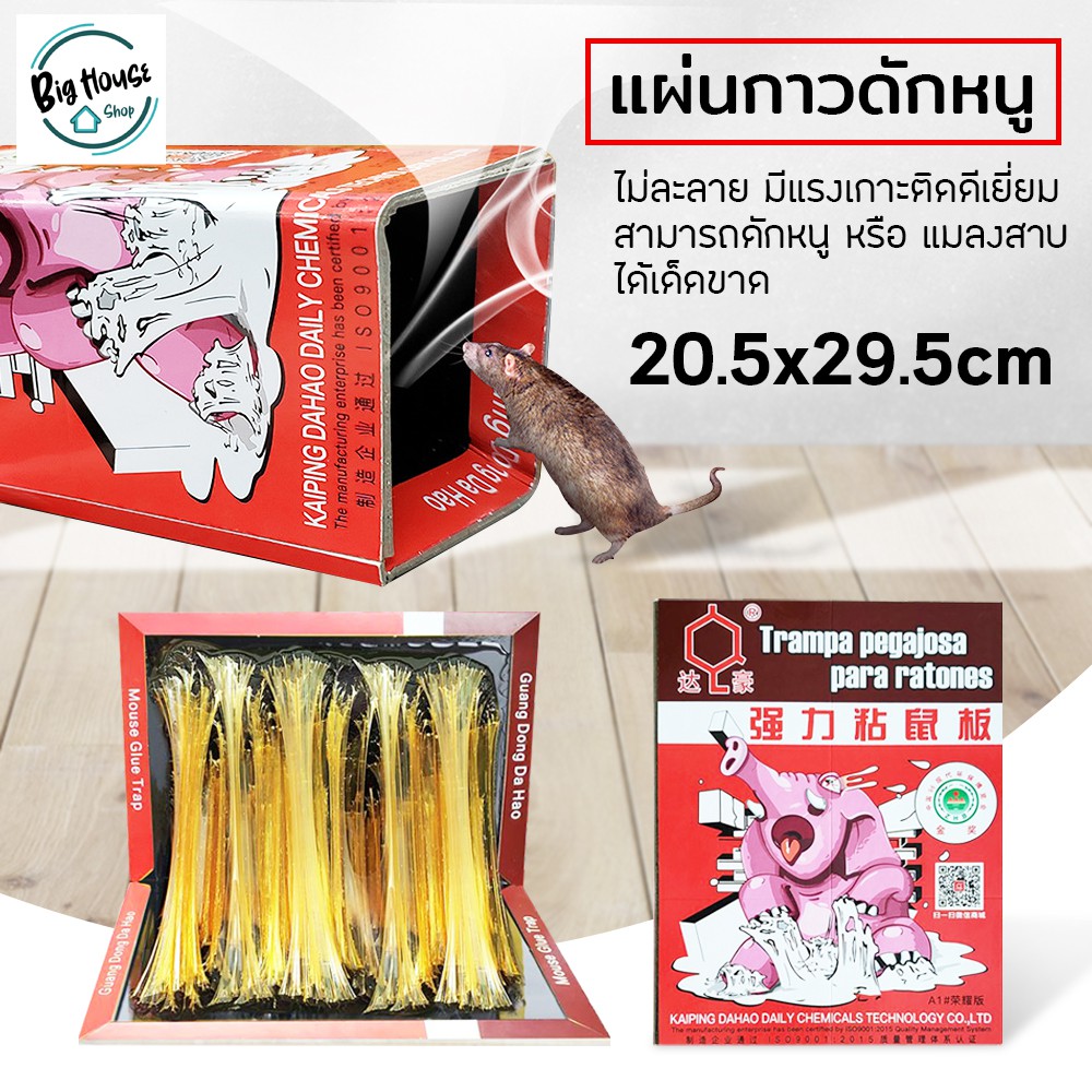 กาวดักหนูอย่างดี กำจัดหนู กาวดักหนูสำเร็จรูป ถาดดักหนู กับดักหนู อุปกรณ์ดักจับหนู บอร์ดเมาส์ เหนียวพิเศษ