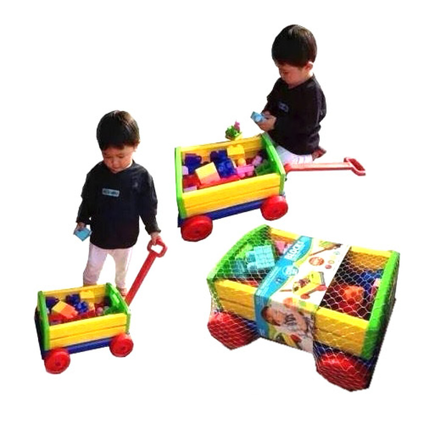 รถลากบล๊อคต่อ ชิ้นใหญ่มาก 30ชิ้น