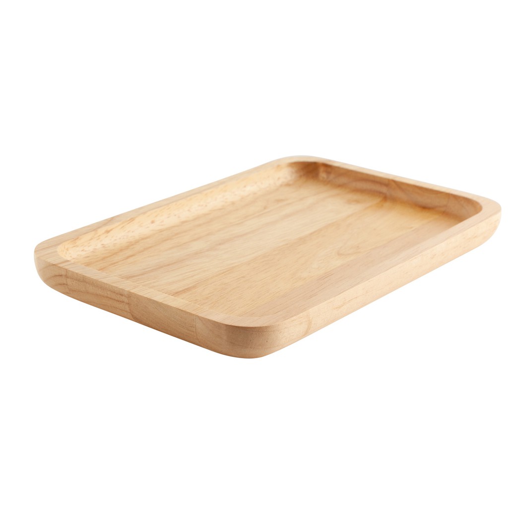 The Wood's Tale จานไม้ ถาดไม้ ทรงสี่เหลี่ยมผืนผ้า RECTANGLE PLATE จากไม้แท้ธรรมชาติ มีให้เลือกสีอ่อนและสีเข้ม มี 4 ไซส์