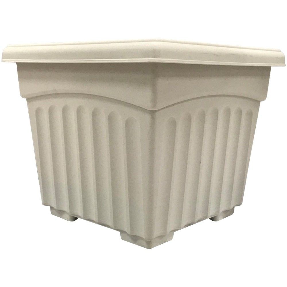 กระถางพลาสติก BABA 200 สี STONE MARBLE PLASTIC PP BI-SQ-200 STONE MARBLE POT กระถางพลาสติกสามารถย่อยสลายได้