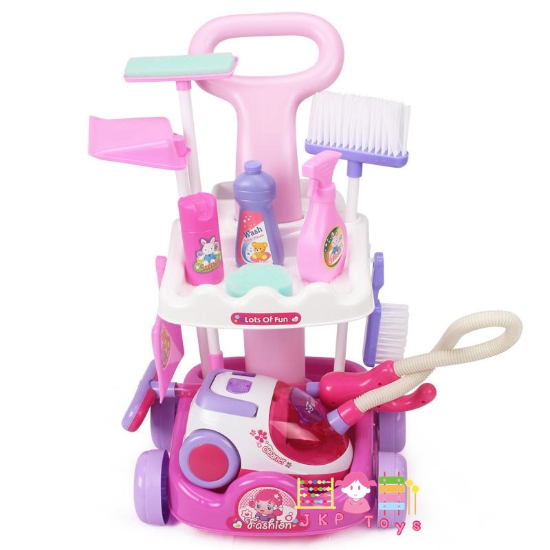รถเข็นทำความสะอาดพร้อมเครื่องดูดฝุ่น Magical Cleaner Play Set