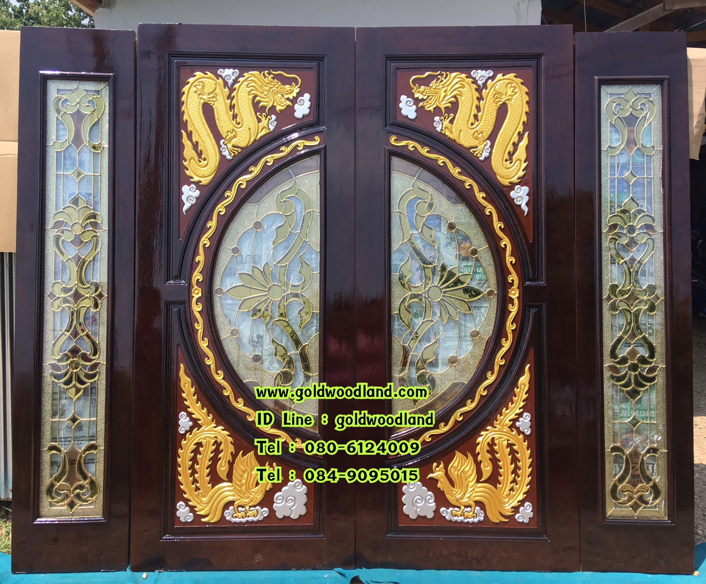 ประตูบ้าน ไม้สัก GBBB - 253