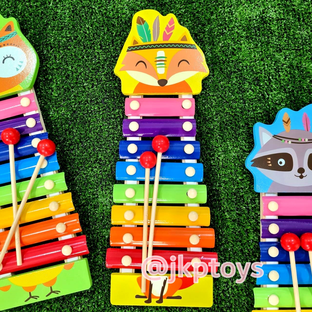 ของเล่นไม้เสริมพัฒนาการ ระนาดไม้ลายสัตว์