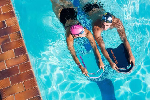 แผ่นเตะเท้าว่ายน้ำnabaiji ฝึกว่ายน้ำ พยุงตัวในน้ำ