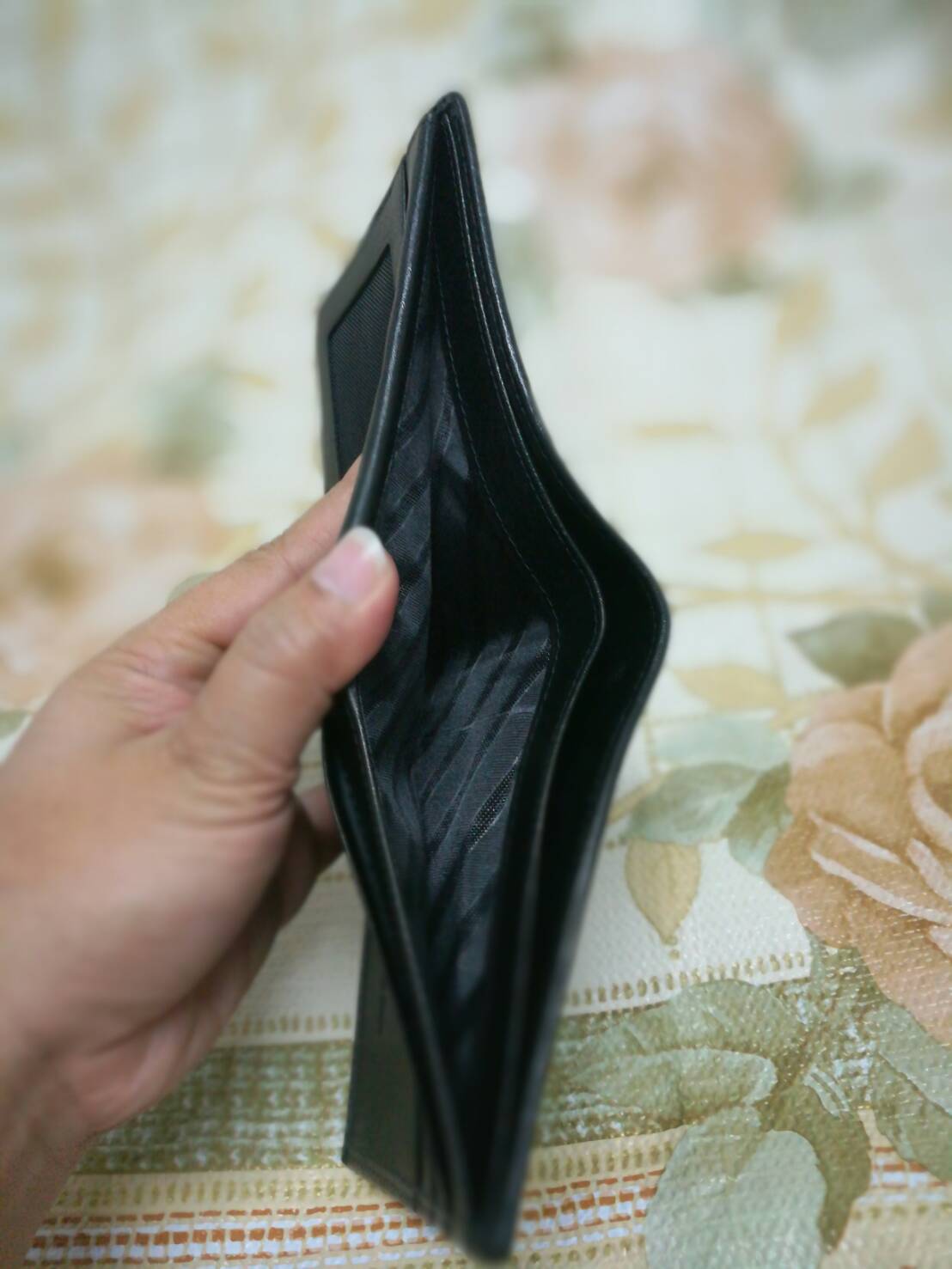 กระเป๋าหนังจระเข้แท้(หนังท้อง) สีเขียวเข้ม