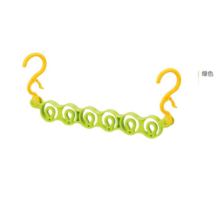 บ้านเด็กญี่ปุ่นนำเข้า inomata ราวตากผ้าราวแขวนเสื้อผ้าท่องเที่ยวแบบพกพาแขวนพาร์ทิชันตะขอ windproof ตะขอแขวน 3/6 | | |