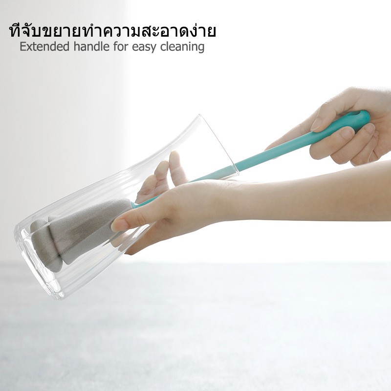 แปรงล้างขวดด้ามยาว ทำความสะอาดแก้วน้ำ แปรงใช้ในครัว แปรงล้างขวดน้ำ แปรงขวด แปรงล้าง แปรงทำความสะอาดขวดน้ำ แปรง