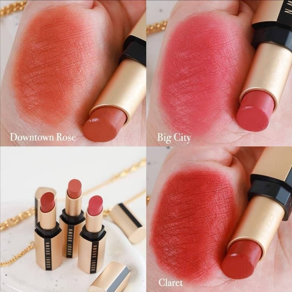 BOBBI BROWN LUXE MATTE LIPSTICK ลิปสติกเนื้อแมตที่มาในสูตรไม่ทำให้ปากแห้ง ติดทนนาน