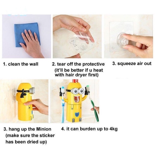 [พรีออเดอร์]Despicable Me 2 อุปกรณ์บีบยาสีฟัน เก็บแปรงสีฟัน อุปกรณ์บีบยาสีฟันลายน่ารัก เก็บแปรงสีฟัน