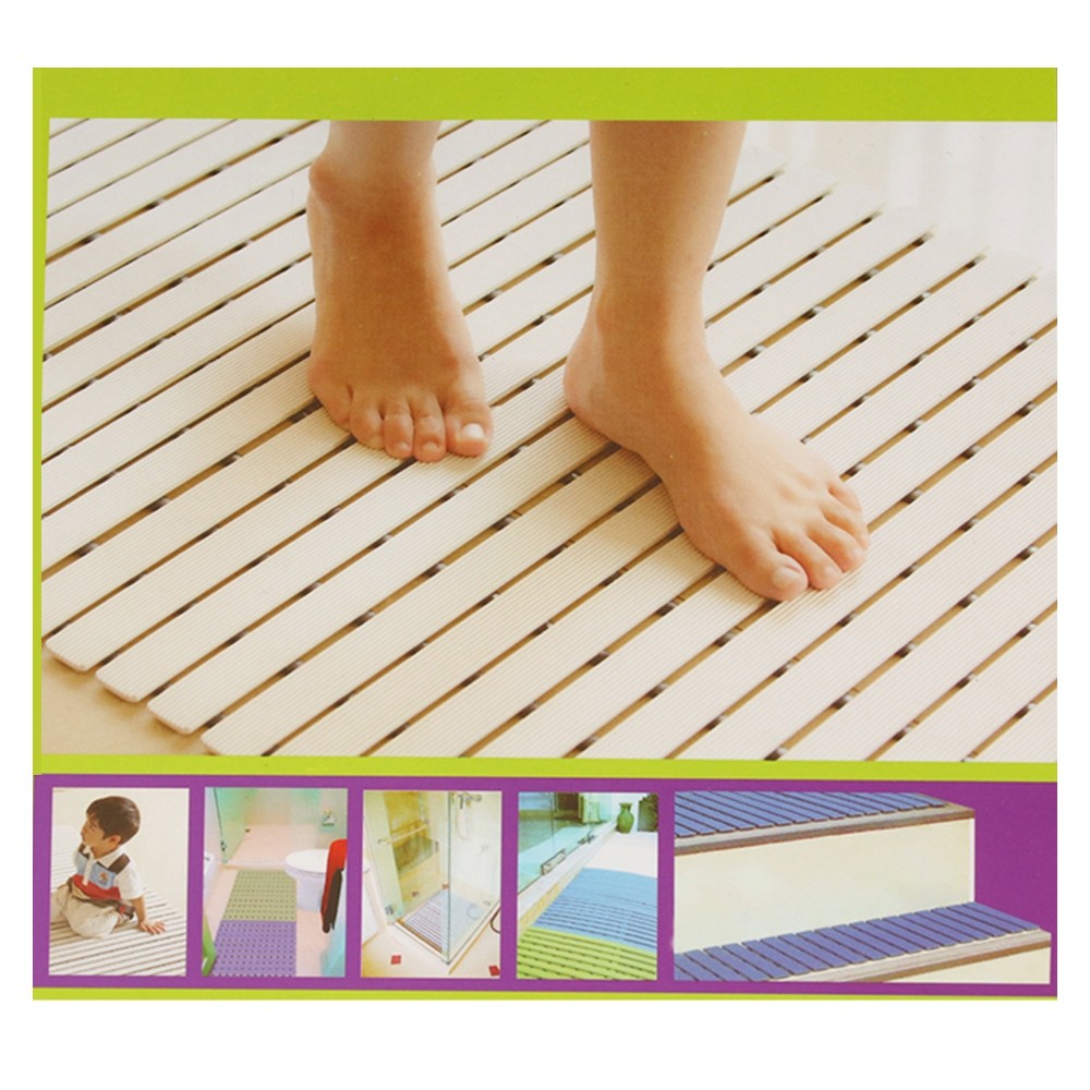 พรมปูพื้น พรมเช็ดเท้า พรมปูพื้น พรมภายนอก แผ่นกันลื่น ELLIS SM75 60X75 สีเทา