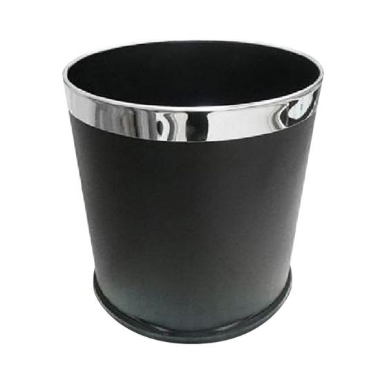 KASSA HOME ถังขยะกลม รุ่น PDQ 978618-002 ขนาด 22.5 x 22.5 x 26.5 ซม. สีดำ ผลิตจากพลาสติก PP เนื้อหนา คุณภาพดี