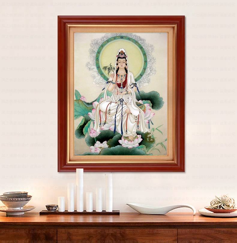 เจ้าแม่กวนอิม ชุดปักครอสติส พิมพ์ลาย ครอสติสจีน งานฝีมือทำที่บ้าน DIY