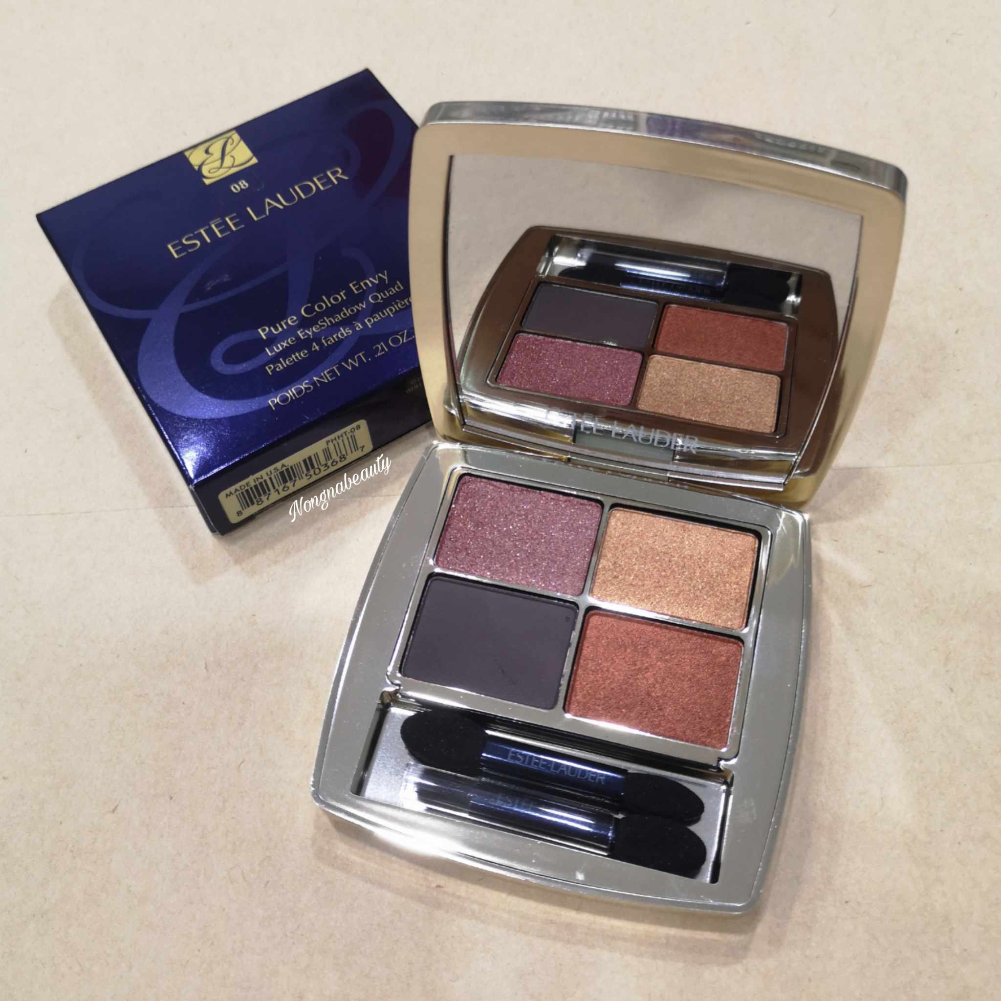 Estee Lauder Pure Color Envy Luxe Eyeshadow Quad (สี 08 WILD EARTH)
