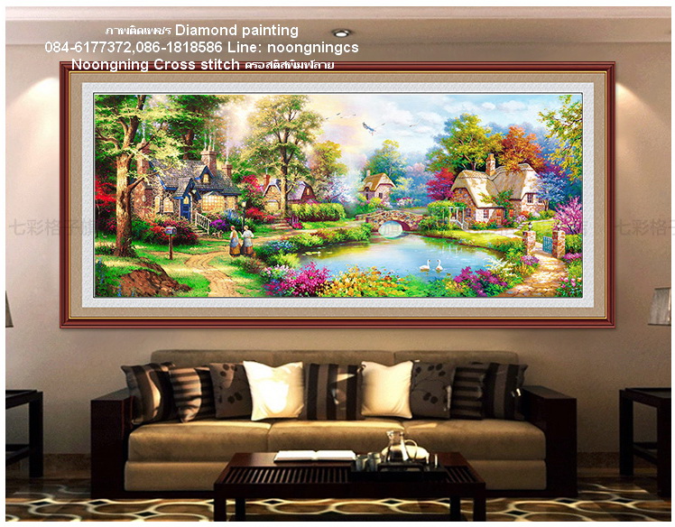 ม้ามงคล ครอสติสคริสตัล Diamond painting โมเสก ภาพติดเพชร งานฝีมือ DIY