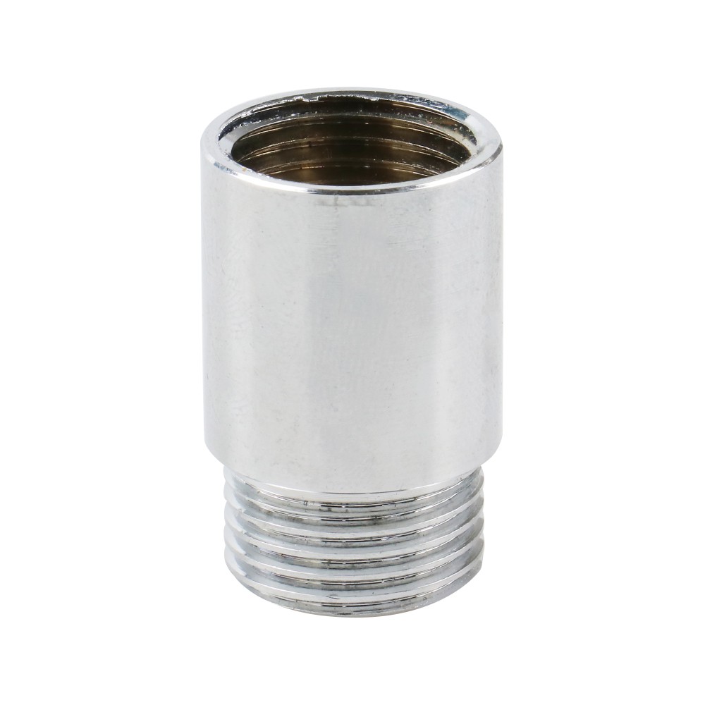 ท่อประปา ข้อต่อ ท่อน้ำ ท่อPVC ข้อต่อตรงทองเหลือง ANA 1/2 นิ้ว x25 มม. สีโครม STRAIGHT SOCKET BRASS ANA 1/2"x25MM.