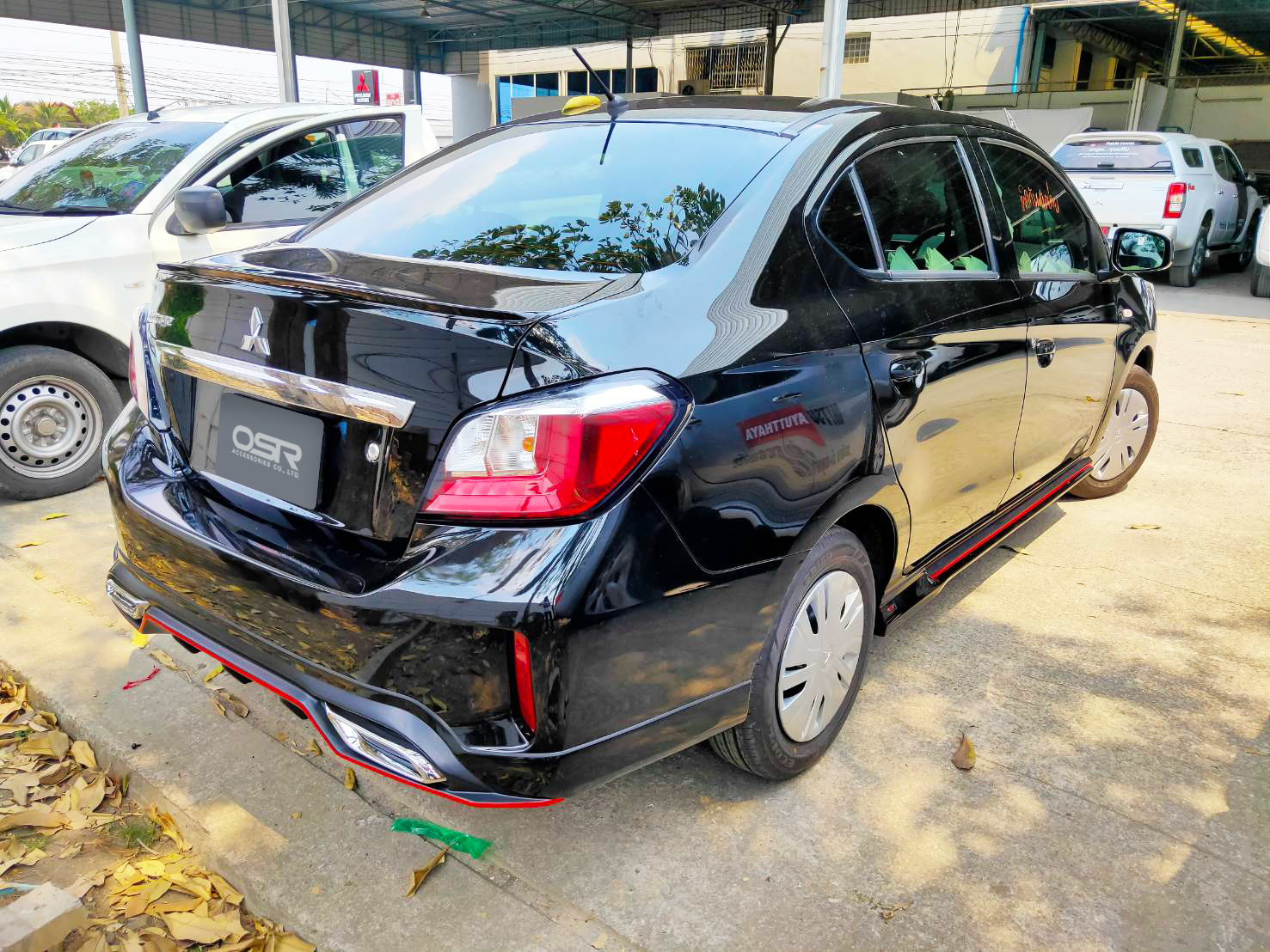 ชุดแต่งรถ สเกิร์ต-สปอยเลอร์ New Mitsubishi Attrage 2020 ทรง SR-Limited By OSR