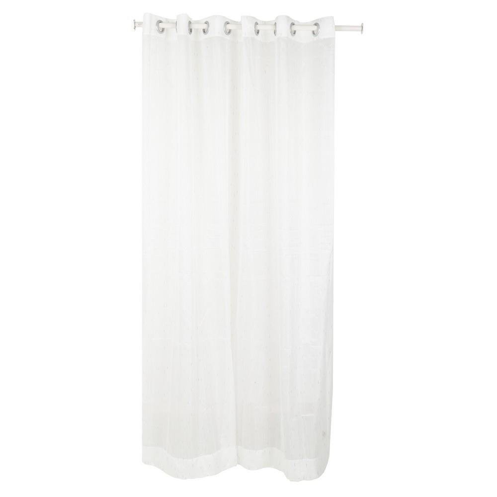 ผ้าม่านโปร่ง EYELET CHILD FREEDOM STYLE WHIFF 200X220 ซม. สีขาว ผ้าม่านประตู CURTAIN ผ้าม่านและมู่ลี่