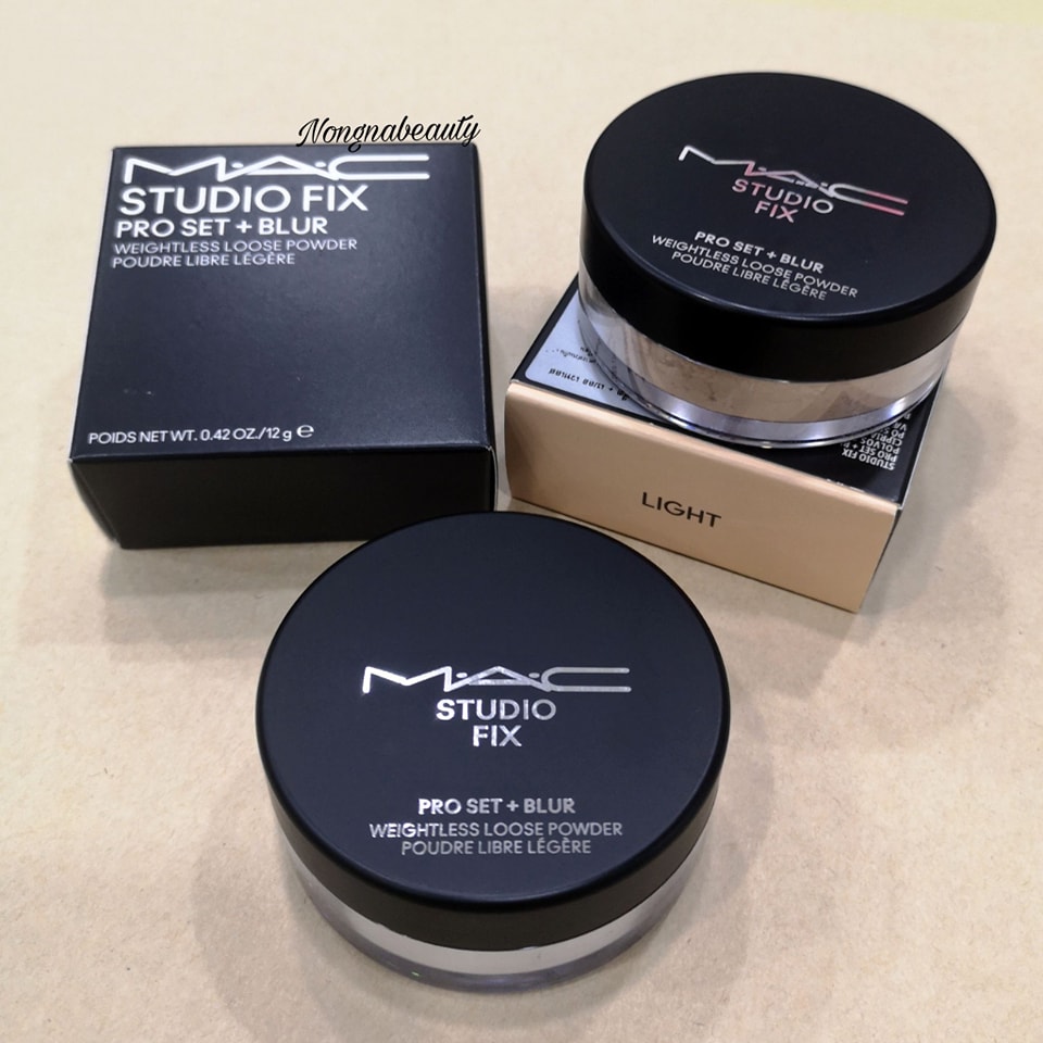 MAC Studio Fix Pro Set + Blur Weightless Loose Powder 12g แป้งฝุ่นเนื้อเนียนละเอียด