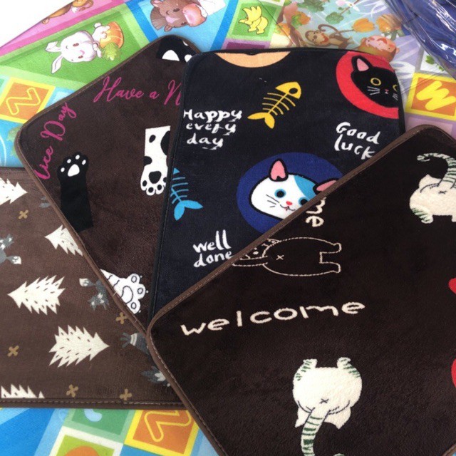 Sale รุ่นหนา‼️พรมเช็ดเท้า 40 x 60 (ไม่ใช่งานโรงเกลือ) เมมโมรี่โฟม ดูดซับดีมากๆ กันลื่น แห้งเร็ว พรมปูพื้น พรมห้องน้ำ