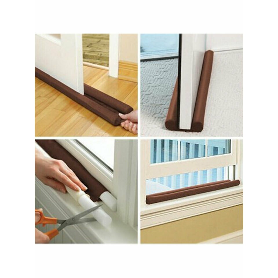 !!สินค้าขายดี!! ที่ปิดช่องบานประตู คิ้วกั้นประตู ที่กั้นประตูกันฝุ่น กันแมลง Twin Draft Guard