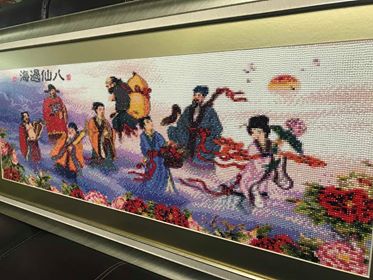 พระพิฆเนศ ครอสติสคริสตัล Diamond painting โมเสก ภาพติดเพชร งานฝีมือทำที่บ้าน DIY