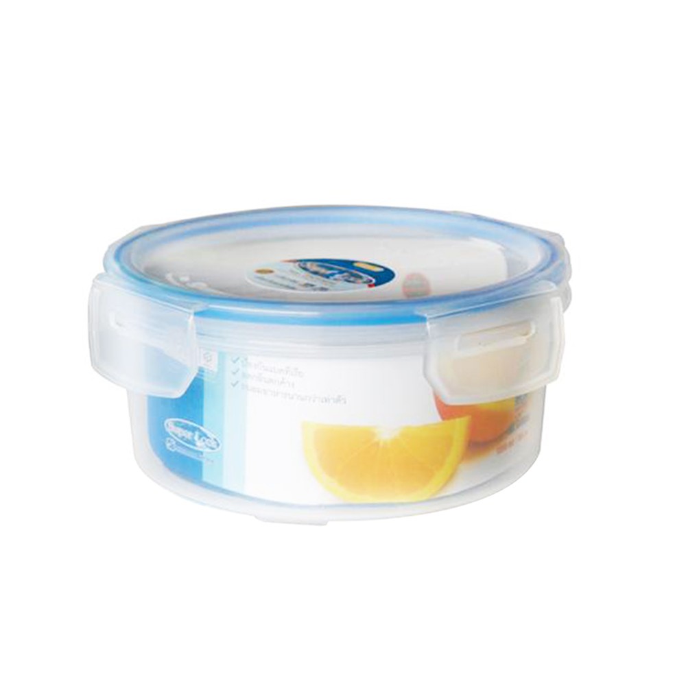 กล่องอาหารกลม 1.15 ลิตร SUPER ลิตรOCK 6004 FOOD CONTAINER SUPER LOCK 6004 1.15L ROUND