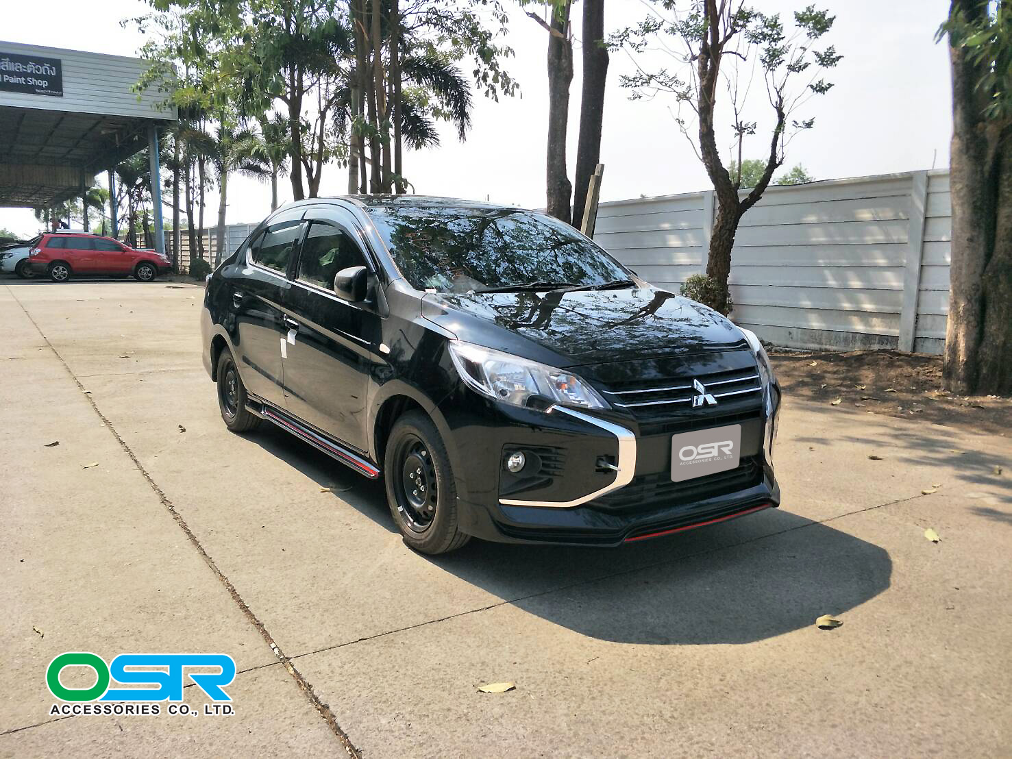 ชุดแต่งรถ สเกิร์ต-สปอยเลอร์ New Mitsubishi Attrage 2020 ทรง SR-Limited By OSR