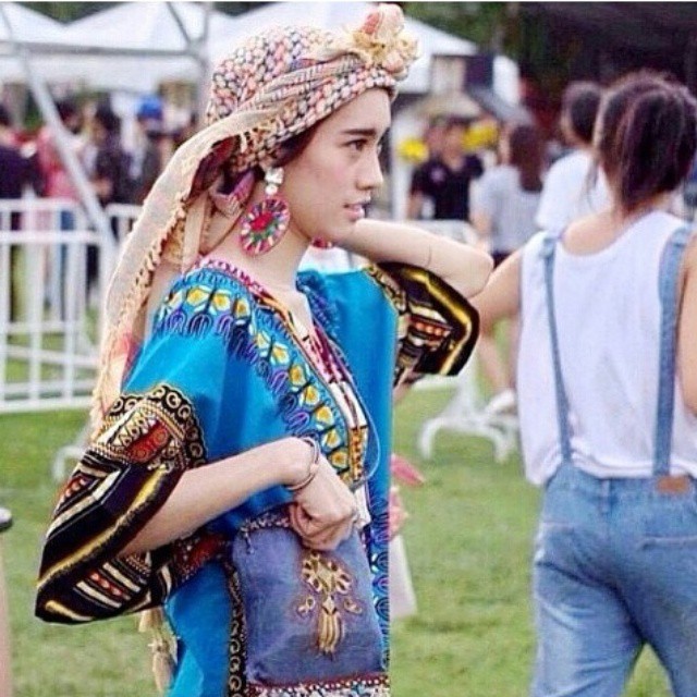 Sale++D8159**Jungo Dress **เดรส ลาย จังโก้ สีน้ำเงิน ผ้าคอตต้อนพิมพ์ลายสีสันสดใส มีกระเป๋าหน้า 2 ข้าง Size : อก 52 เอว 52 สะโพก 52” ความยาว 33”