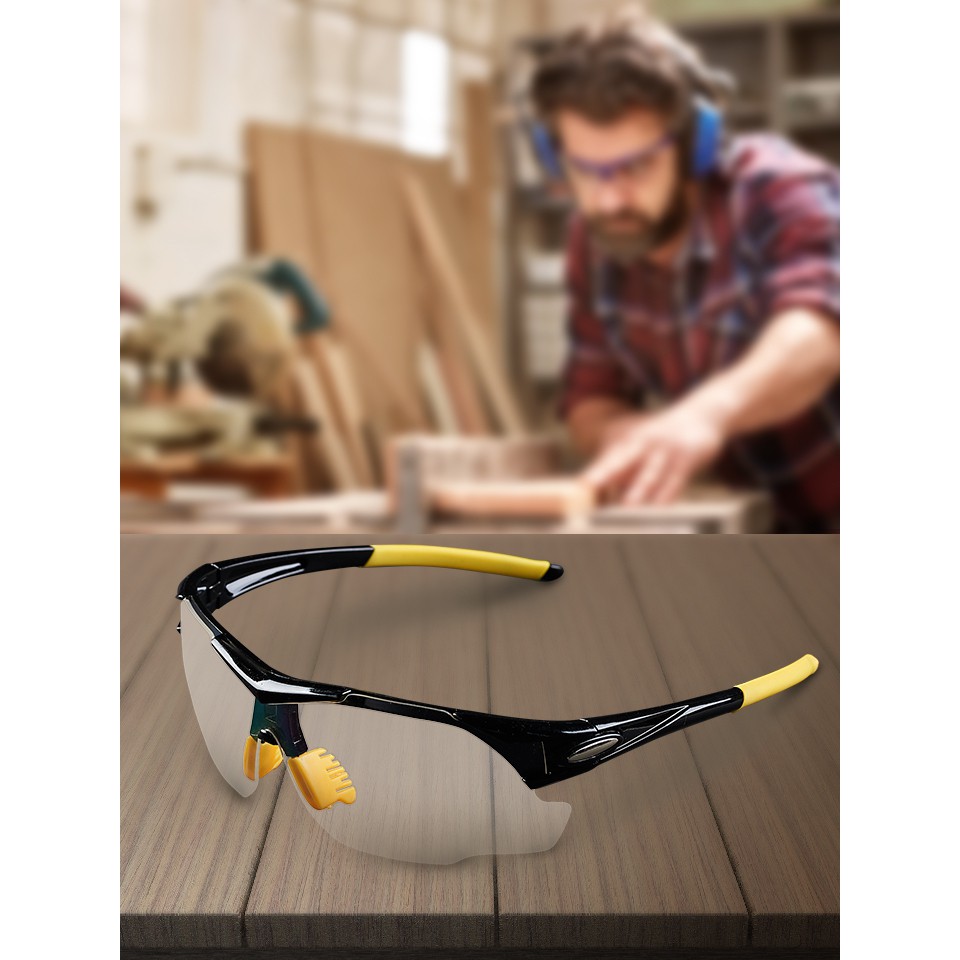 !!สินค้าขายดี!! แว่นตากันฝุ่นละออง แว่นตากันลม แว่นตาใสพลาสติก Protective Eyeglasses