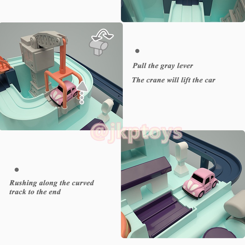 ของเล่นรถผจญภัย ของเล่นเสริมสร้างพัฒนาการเจ้าตัวเล็ก Car Adventure Small City For Kids