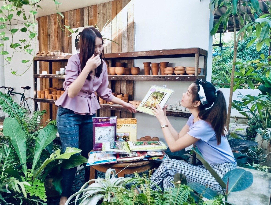 นกกระเรียนอายุยืน ชุดปักครอสติส พิมพ์ลาย ครอสติสจีน งานฝีมือทำที่บ้าน DIY