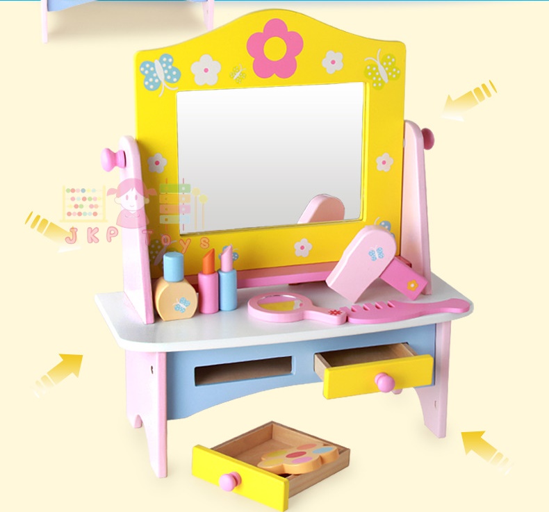 ชุดโต๊ะเครื่องเเป้งไม้