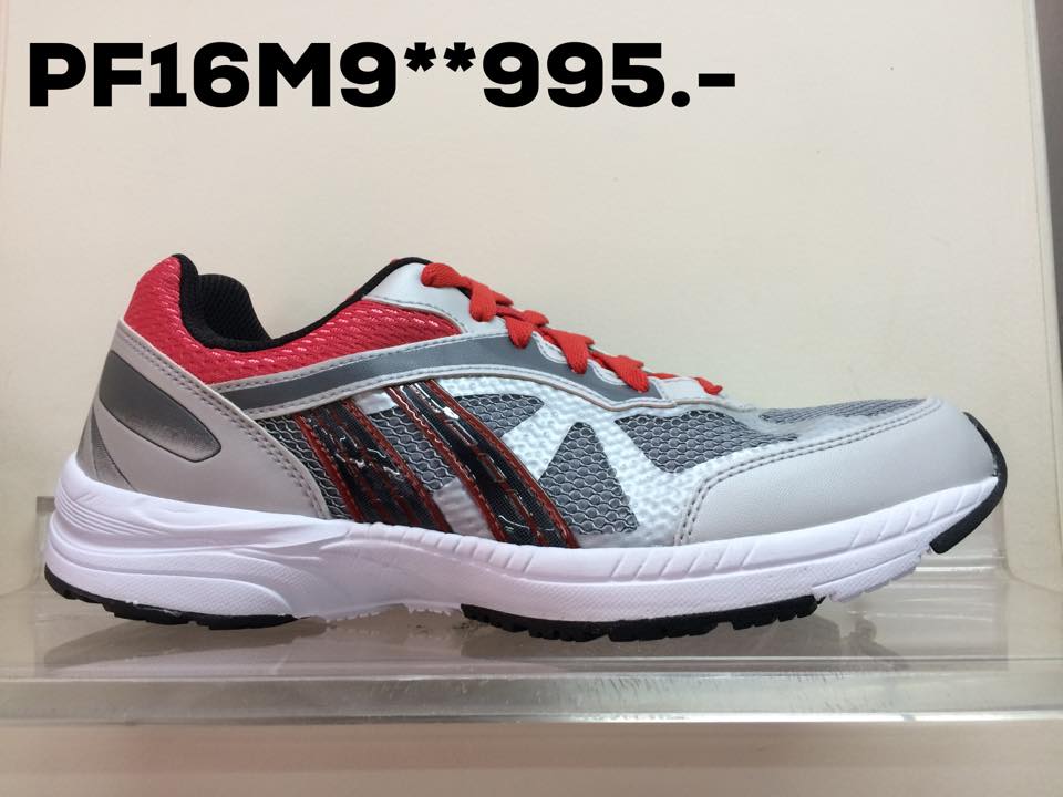 PAN รองเท้าวิ่ง รหัส PF16M9 สีเทาแดง เบอร์ 38-46