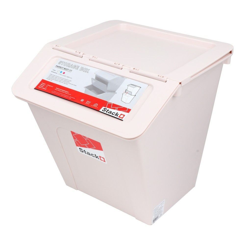 กล่องเก็บของ STACKO PARROT NEST 111 27 ลิตร สีเบจ