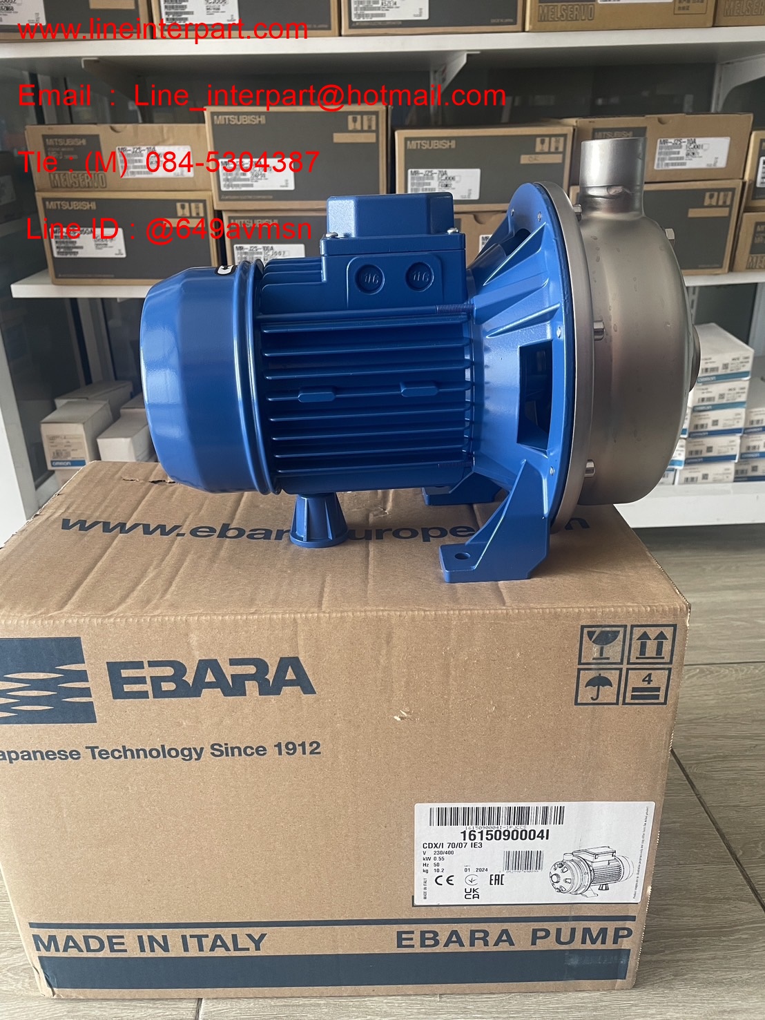 ขาย CDX-70/07 3สาย ปั๊มหอยโข่งแสตนเลส