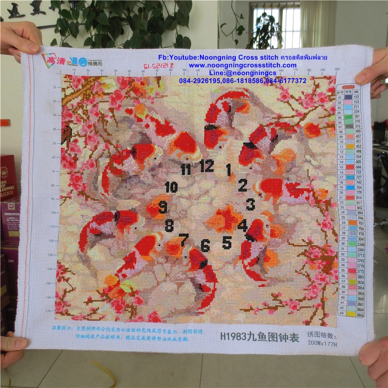 คู่รัก ชุดปักครอสติส พิมพ์ลาย ครอสติสจีน งานฝีมือทำที่บ้าน DIY