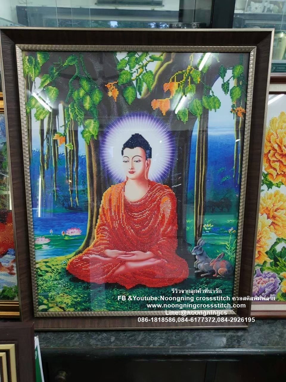 ปลากัด สวยงาม ครอสติสคริสตัล Diamond painting โมเสก ภาพติดเพชร งานฝีมือทำที่บ้าน DIY