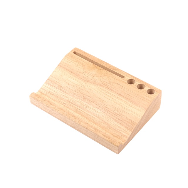 The Wood's Tale ที่วางโทรศัพท์ ที่จัดระเบียบโต๊ะ DESK PHONE HOLDER จากไม้ธรรมชาติ ที่วางมือถือ ที่ตั่งมือถือ