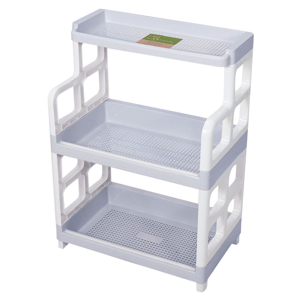 ชั้นวางอเนกประสงค์ 2 ชั้น+ชั้นลอย API ECO ฟ้า KITCHEN RACK PLASTIC 2TIER+1TIER API ECO BLUE